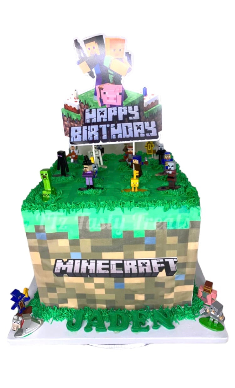 Minecraft cake ( pick up only)