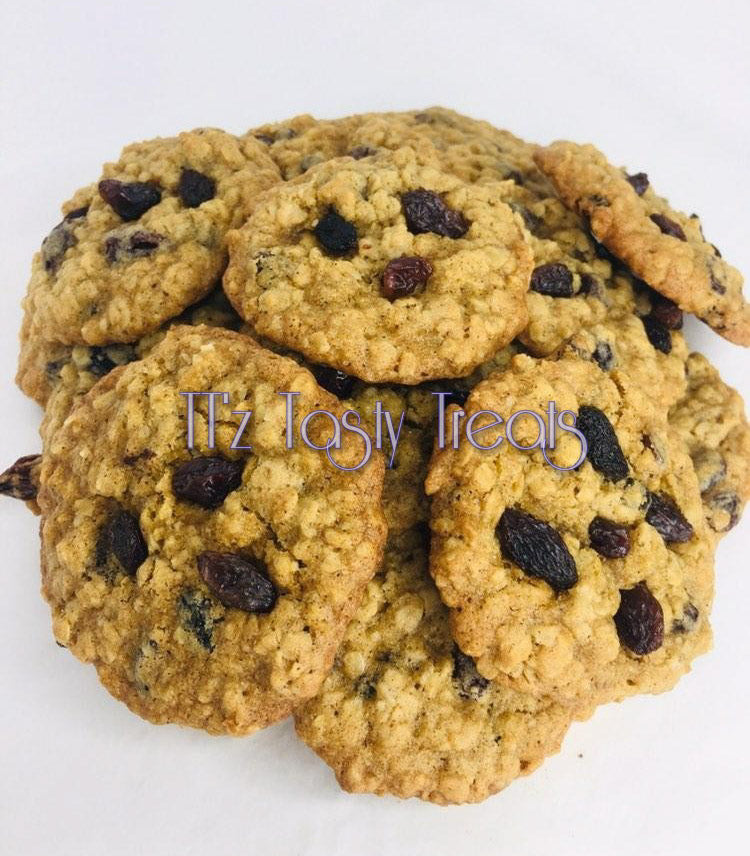 Oatmeal raisin cookies (6-12-20ct) - TTz Tasty Treats