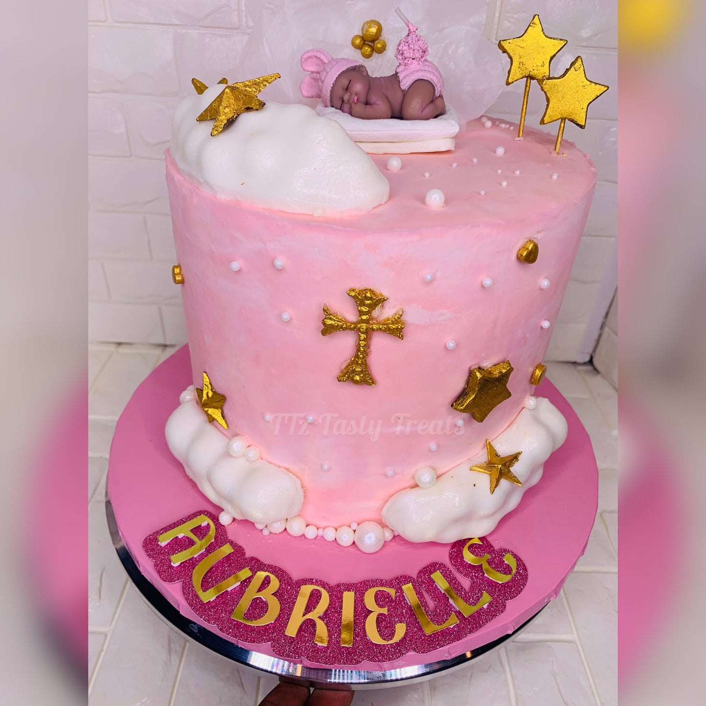 Pink Christian cake